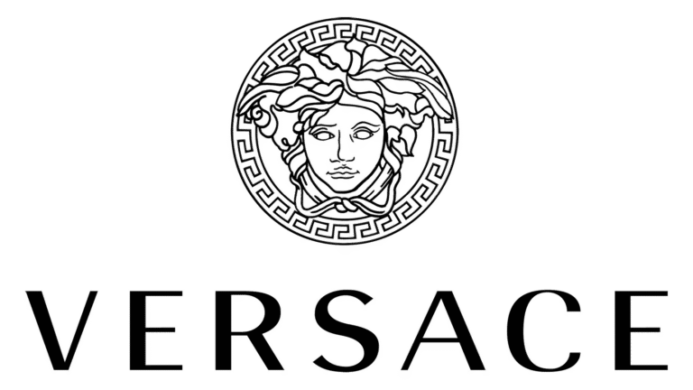 Versace logo on Dani Vitale's website